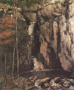 Gustave Courbet Waterfall oil painting on canvas